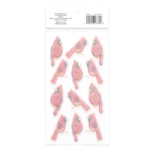 Cardinal Dimensional Stickers by Recollections™